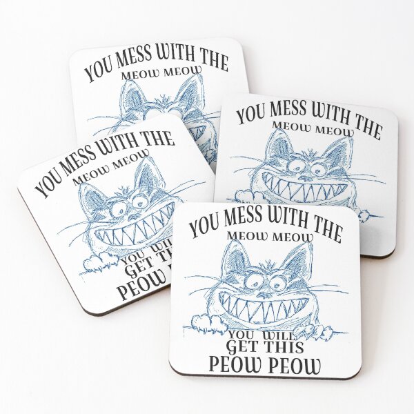 Item preview,  You Mess With The Meow Meow You Get This Peow Peow designed and sold by Gamers Hub.
