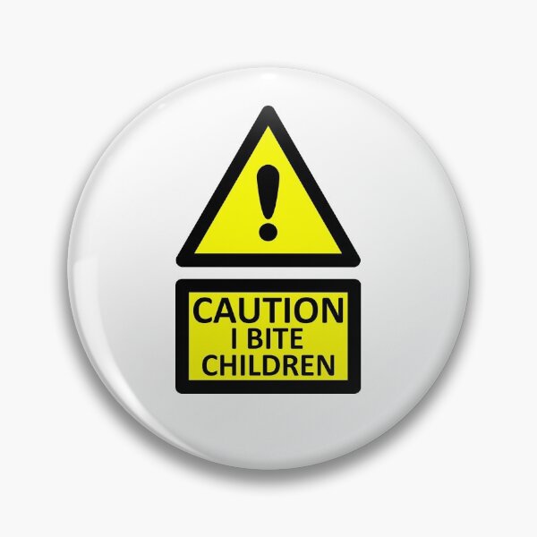 Item preview, caution i bite children designed and sold by CursedShirtCo.
