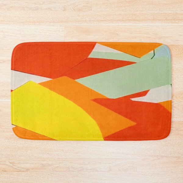 Item preview, Red orange random colour shapes pattern melbourne art designed and sold by TramsmashGuy.