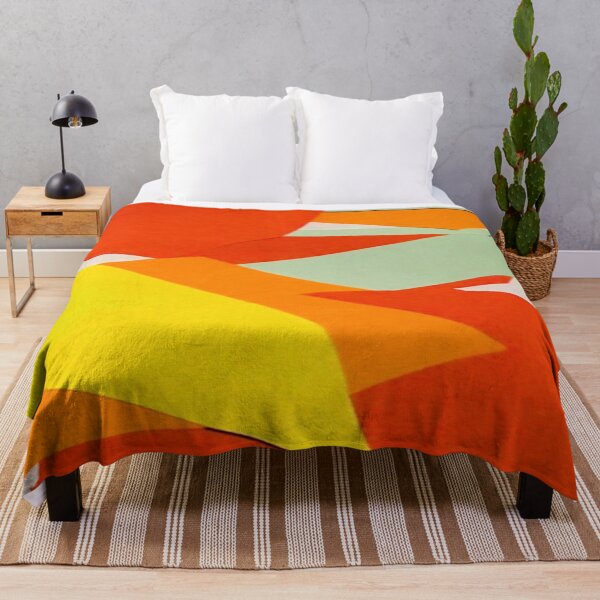 Item preview, Red orange random colour shapes pattern melbourne art designed and sold by TramsmashGuy.