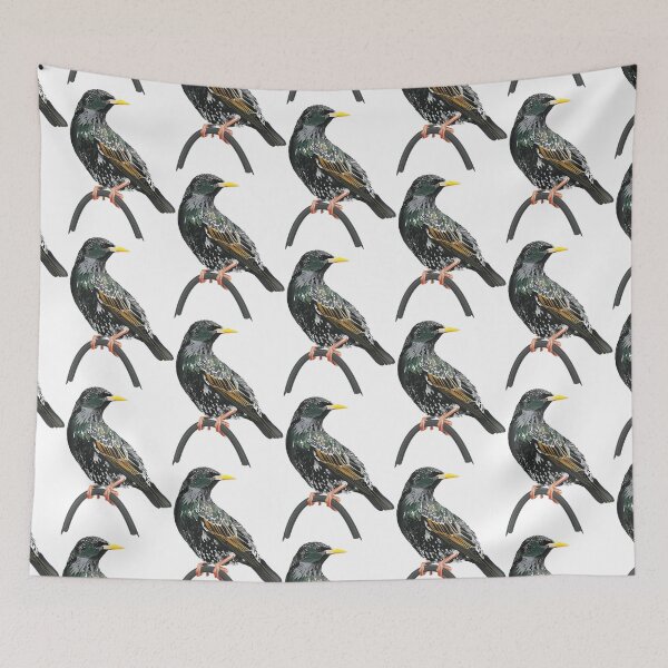 Item preview, Starling Garden Bird Illustration designed and sold by BijouArt.