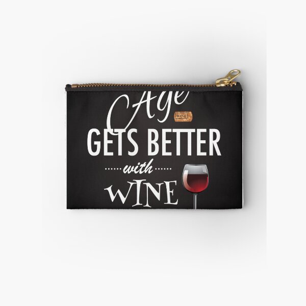 Item preview, Age gets better with wine designed and sold by La Cartoonista.