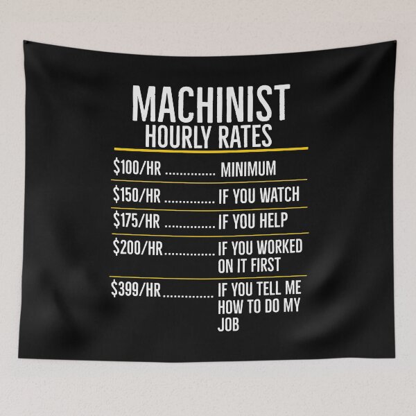 Item preview, Machinist Hourly Rates  designed and sold by Luna1Shop.