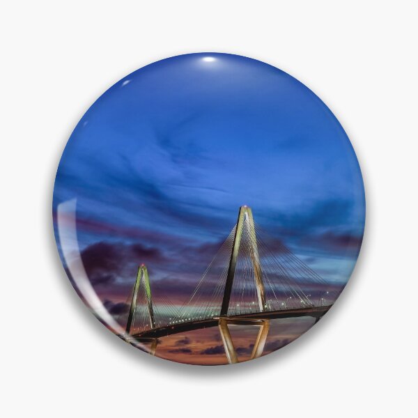 Item preview, Arthur Ravenel Bridge Twilight designed and sold by mljdwhite.