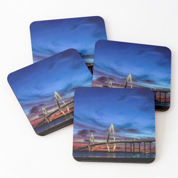 Item preview, Arthur Ravenel Bridge Twilight designed and sold by mljdwhite.