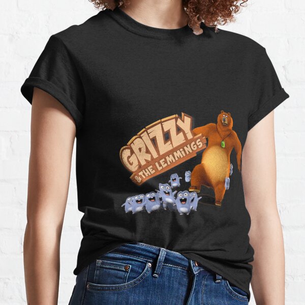 Grizzy and lemmings funny  angry the lemmings Classic T-Shirt