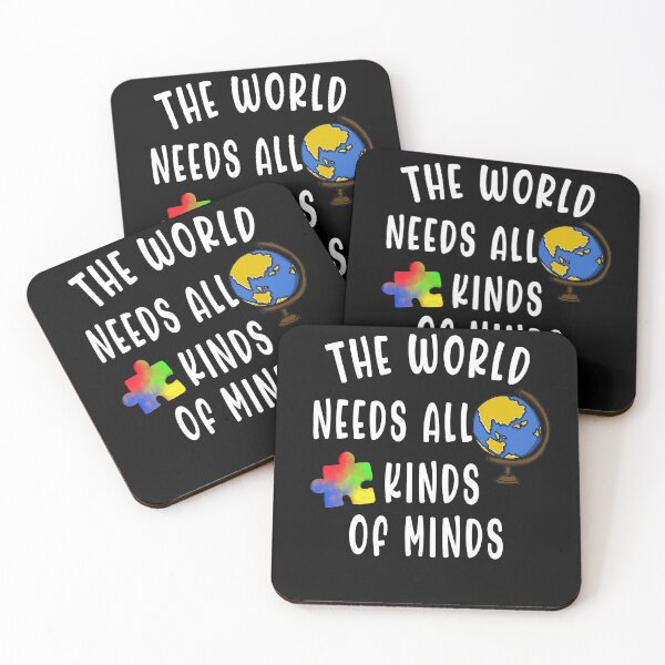 Item preview, The World Needs All Kinds Of Minds Autism Day ASD designed and sold by Sarah38.