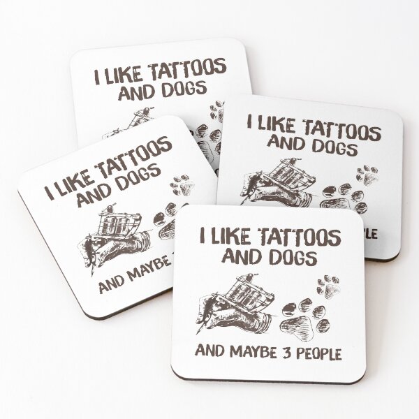 Item preview, I Like Tattoos And Dogs And Maybe 3 People designed and sold by shlebah.