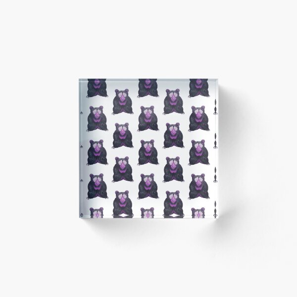 Aperçu de l'œuvre Toby Bear Noir n Violet créée et vendue par LiamOLC.