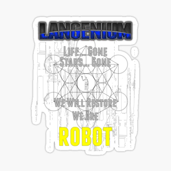 Robot, A Langenium Story Sticker