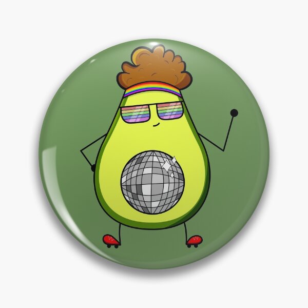 Disco Avocado Pin