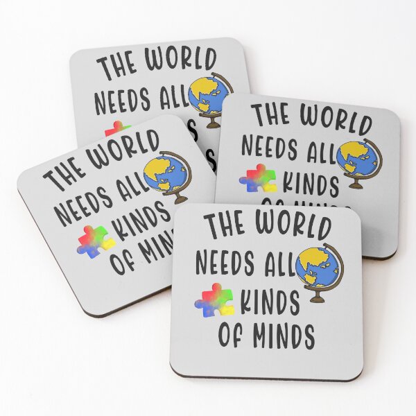 Item preview, The World Needs All Kinds of Minds Autism Day Awareness  designed and sold by Sarah38.