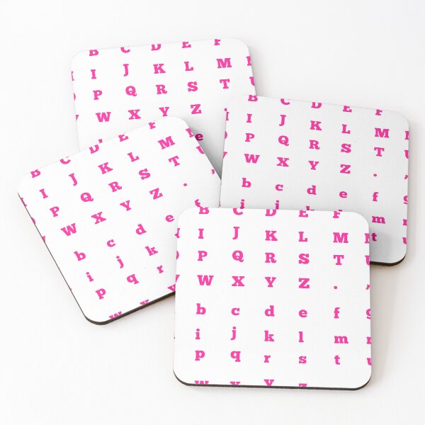 Item preview, Alphabets English Pink designed and sold by geoji.