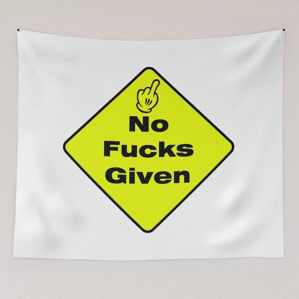 Item preview, No Fucks Given Sticker designed and sold by OldschoolTs.