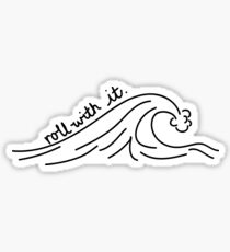 Dran bleiben. Sticker