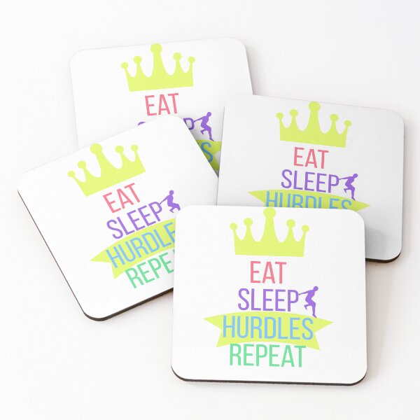 Item preview, eat sleep hurdles repeat. designed and sold by Experience21.