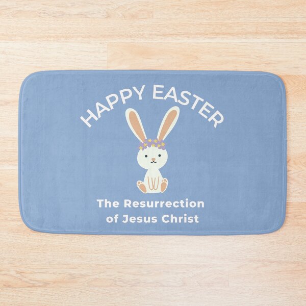 Item preview, Happy Easter and Cute White Bunny designed and sold by Polariszero.