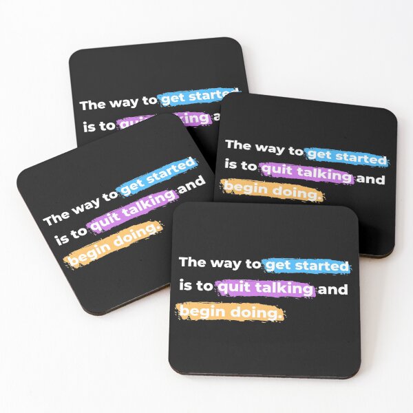 Item preview, The Way To Get Started Is To Quit Talking And Begin Doing designed and sold by Johan Liebert.
