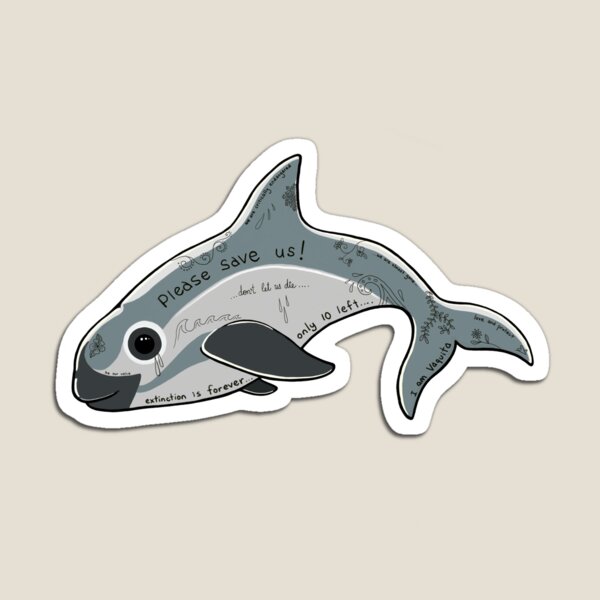 Item preview, Graffitied Vaquita designed and sold by Soozie Wray.