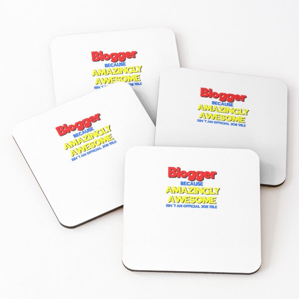 Item preview, Blogger Because Amazing Awesome Isn't an Official Job Title designed and sold by 30-Merch.