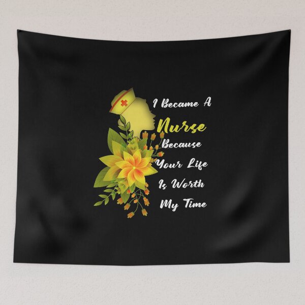 Item preview, I Became A Nurse Because Your Life Is Worth My Time designed and sold by oussimakh.