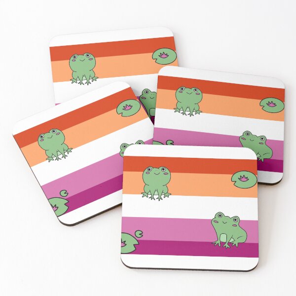 Item preview, lesbian frog flag designed and sold by ThisisErosion.