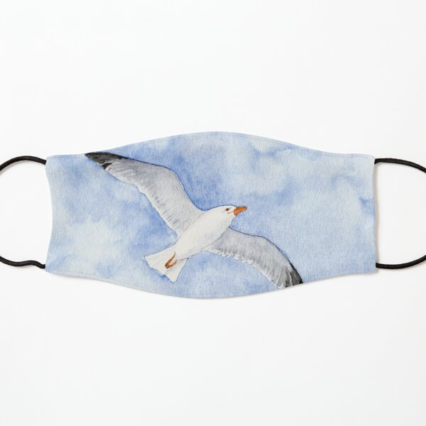 Möwe unter blauem Himmel Maske für Kinder