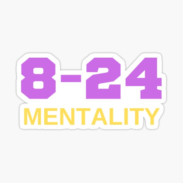 Mamba Mentality 8-24 Sticker