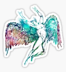 ICARUS THROWS THE HORNS - monet waters ***find hidden gems in my portfolio*** Sticker