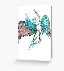 ICARUS THROWS THE HORNS - monet waters ***find hidden gems in my portfolio*** Greeting Card