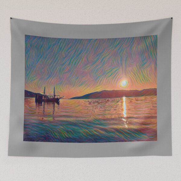 Item preview, Sunset on the adriatic sea designed and sold by Iuliia Nerd.