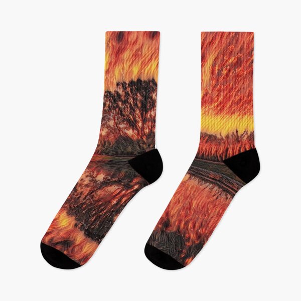 Item preview, GALATHI A beautiful August sunrise in Beaverton Flames - Sunrise designed and sold by Galathi Designs.