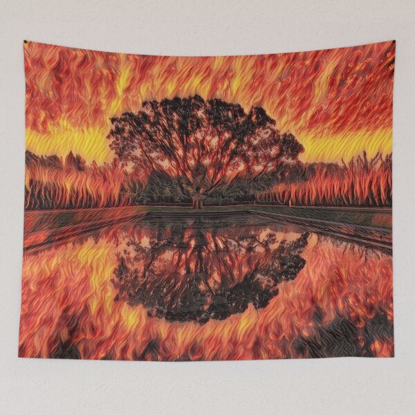 Item preview, GALATHI A beautiful August sunrise in Beaverton Flames - Sunrise designed and sold by Galathi Designs.