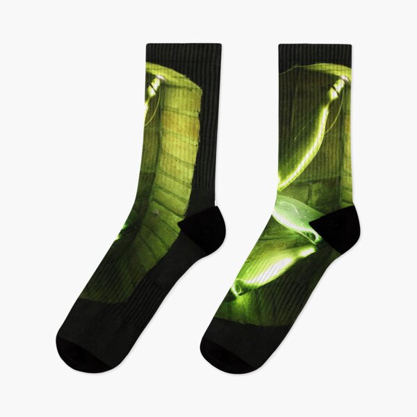 Item preview, Green light in wine bottles in sparkling wine cellar designed and sold by wineandwords.