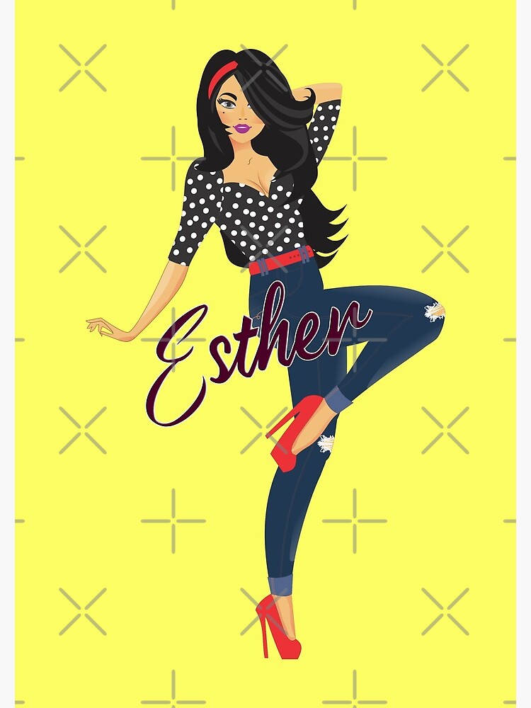 Thumbnail 3 of 3, Journal, Esther Girl Sassy Yellow designed and sold by DesignsbyEH.
