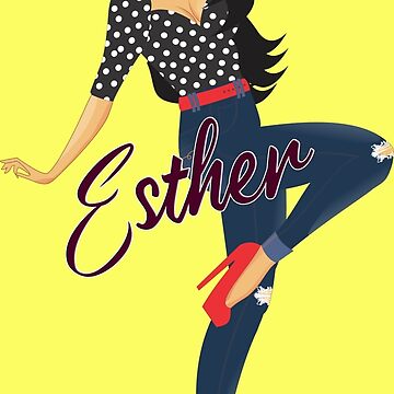 Artwork thumbnail, Esther Girl Sassy Yellow by Dream Big! by E. H.