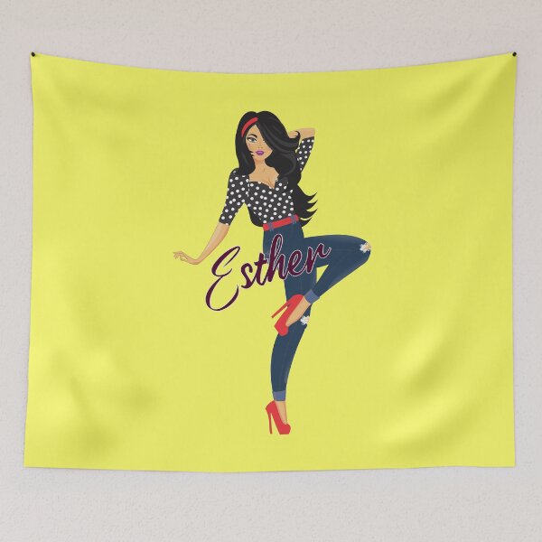 Item preview, Esther Girl Sassy Yellow designed and sold by Dream Big! by E. H..