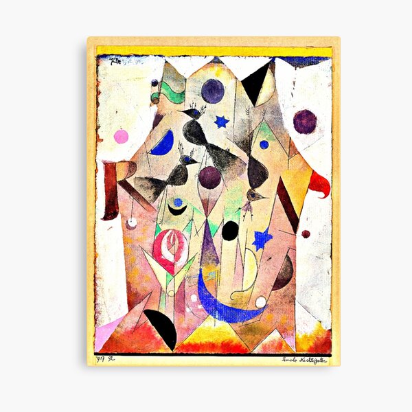 Persian Nightingales by Paul Klee Canvas Print