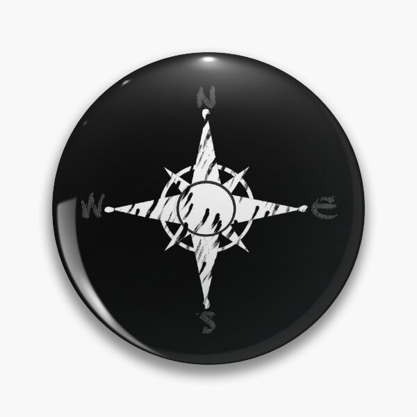Item preview, compass design with etching pattern, seafaring designed and sold by Kirei-Lily.
