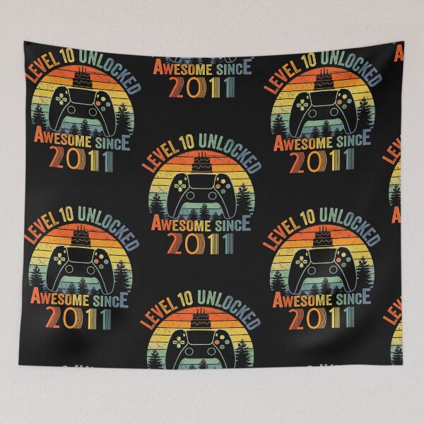 Item preview, Level 10 Unlocked Video Gamer 10 Years Old 10 Birthday Gifts designed and sold by Kandurip5419.