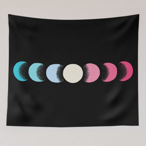 Item preview, transgender pride moon phases designed and sold by marie designs.