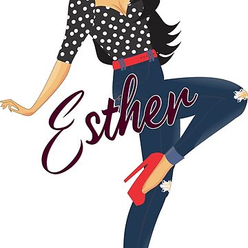 Artwork thumbnail, Esther Girl Sassy White by Dream Big! by E. H.
