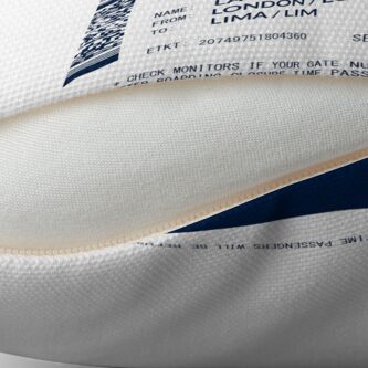 Alternate view of Boarding Pass 5748x5748 LMM Throw Pillow