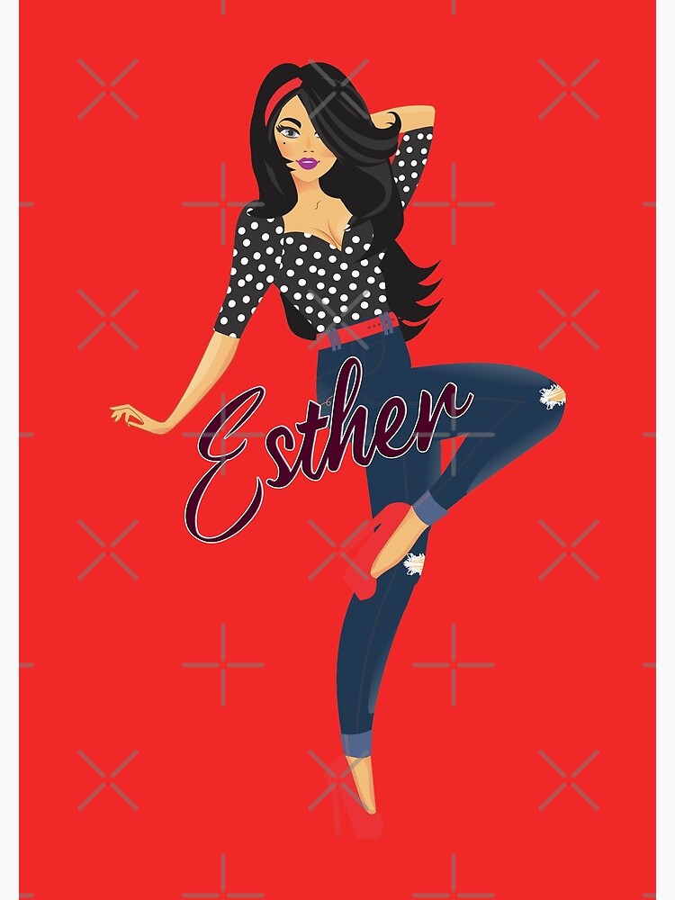 Thumbnail 3 of 3, Journal, Esther Girl Sassy Red designed and sold by DesignsbyEH.