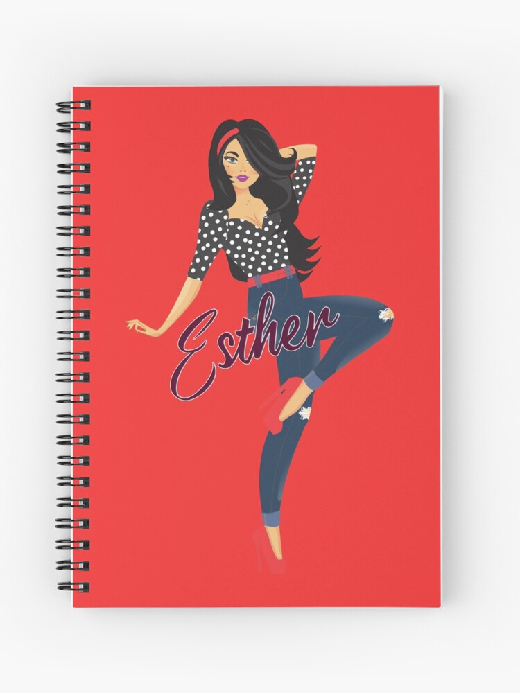 Thumbnail 1 of 3, Journal, Esther Girl Sassy Red designed and sold by DesignsbyEH.