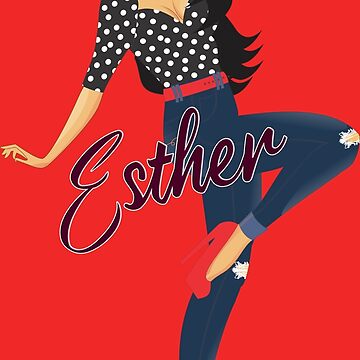 Artwork thumbnail, Esther Girl Sassy Red by Dream Big! by E. H.