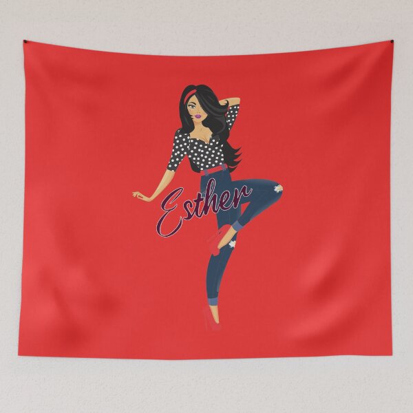 Item preview, Esther Girl Sassy Red designed and sold by Dream Big! by E. H..