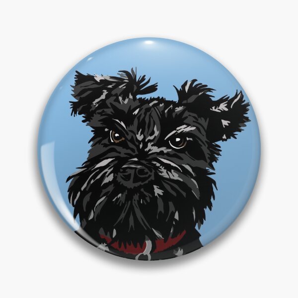 Item preview, Dennis the black Miniature Schnauzer dog designed and sold by NattyDesigns.