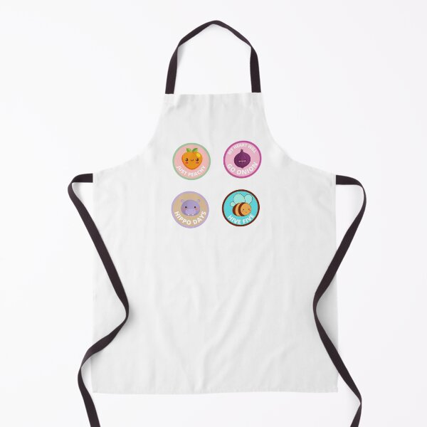Item preview, Animal Fruit and Veggies Pun Pack Peach Onion Hippo Bee designed and sold by ToastyBopShop.