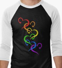 Hearts of PRIDE Men's Baseball ¾ T-Shirt